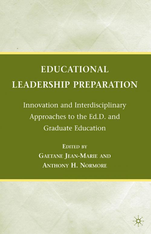 Cover of the book Educational Leadership Preparation by , Palgrave Macmillan US