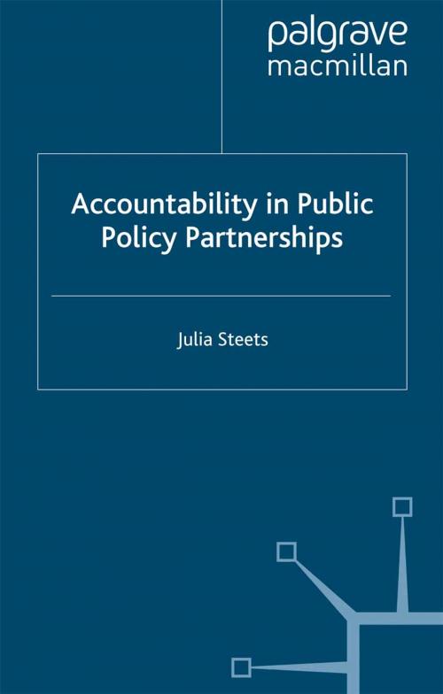 Cover of the book Accountability in Public Policy Partnerships by J. Steets, Palgrave Macmillan UK