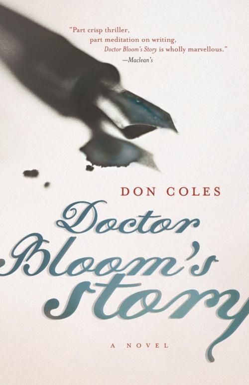 Cover of the book Doctor Bloom's Story by Don Coles, Knopf Canada