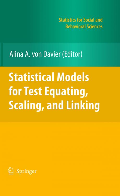 Cover of the book Statistical Models for Test Equating, Scaling, and Linking by , Springer New York