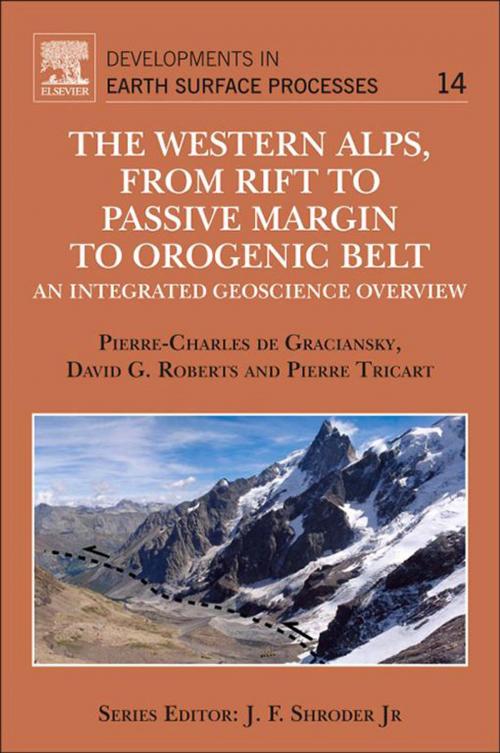 Cover of the book The Western Alps, from Rift to Passive Margin to Orogenic Belt by Pierre-Charles de Graciansky, David G. Roberts, Pierre Tricart, Elsevier Science