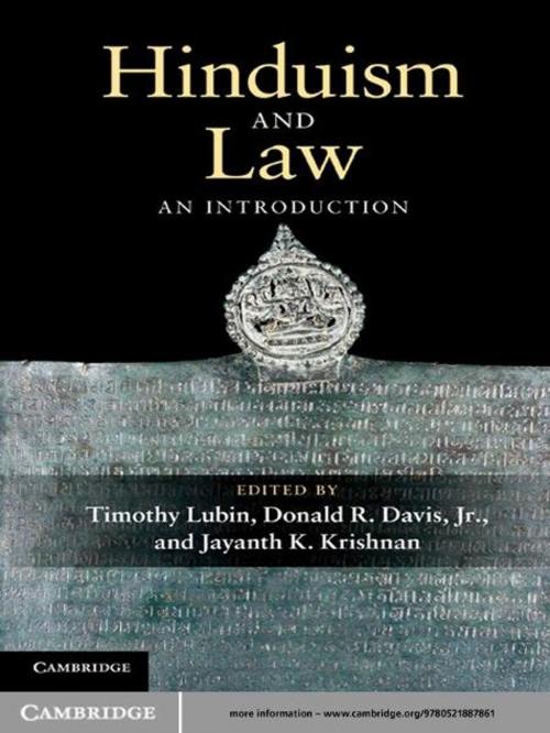 Cover of the book Hinduism and Law by , Cambridge University Press
