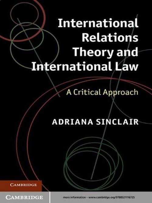 Cover of the book International Relations Theory and International Law by Adriana Sinclair, Cambridge University Press