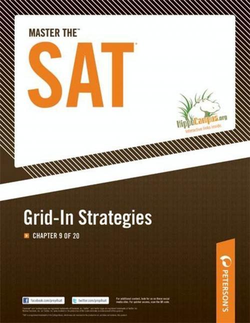 Cover of the book Master the SAT: Grid-In Strategies: Chapter 9 of 20 by Peterson's, Peterson's