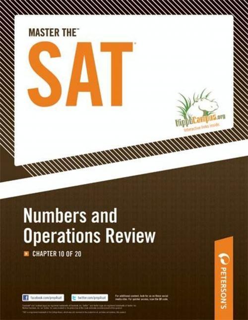 Cover of the book Master the SAT: Numbers and Operations Review: Chapter 10 of 20 by Peterson's, Peterson's