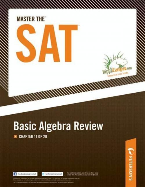 Cover of the book Master the SAT: Basic Algebra Review: Chapter 11 of 20 by Peterson's, Peterson's