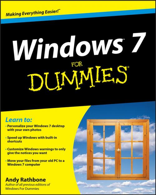 Cover of the book Windows 7 For Dummies, Enhanced Edition by Andy Rathbone, Wiley