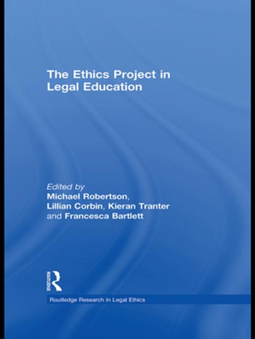 Cover of the book The Ethics Project in Legal Education by , Taylor and Francis
