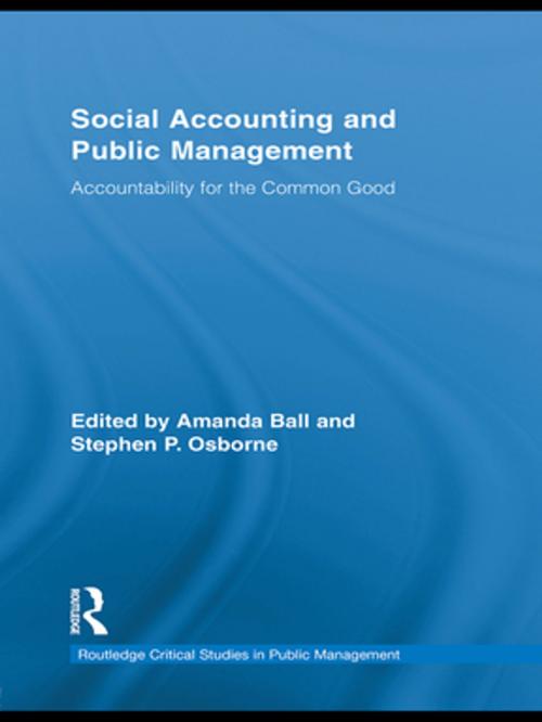 Cover of the book Social Accounting and Public Management by , Taylor and Francis