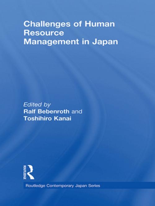 Cover of the book Challenges of Human Resource Management in Japan by , Taylor and Francis