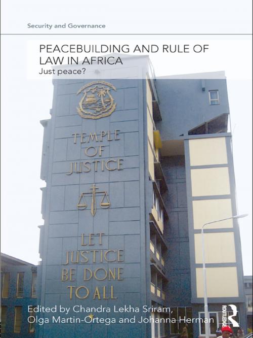 Cover of the book Peacebuilding and Rule of Law in Africa by , Taylor and Francis