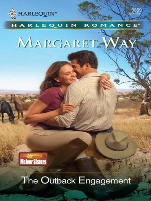 Cover of the book The Outback Engagement by Margaret Way, Harlequin