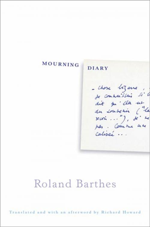 Cover of the book Mourning Diary by Roland Barthes, Richard Howard, Farrar, Straus and Giroux