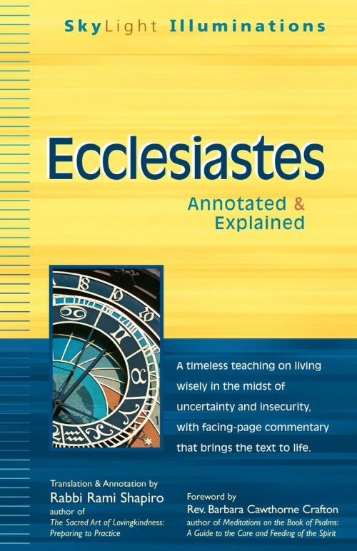 Cover of the book Ecclesiastes: Annotated & Explained (Skylight Illuminations Series) by Rabbi Rami Shapiro, SkyLight Paths Publishing