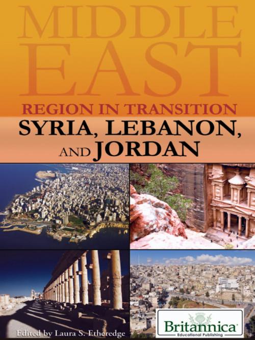 Cover of the book Syria, Lebanon, and Jordan by Laura Etheredge, Britannica Educational Publishing