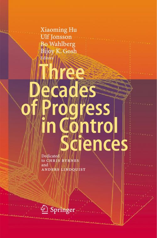 Cover of the book Three Decades of Progress in Control Sciences by , Springer Berlin Heidelberg
