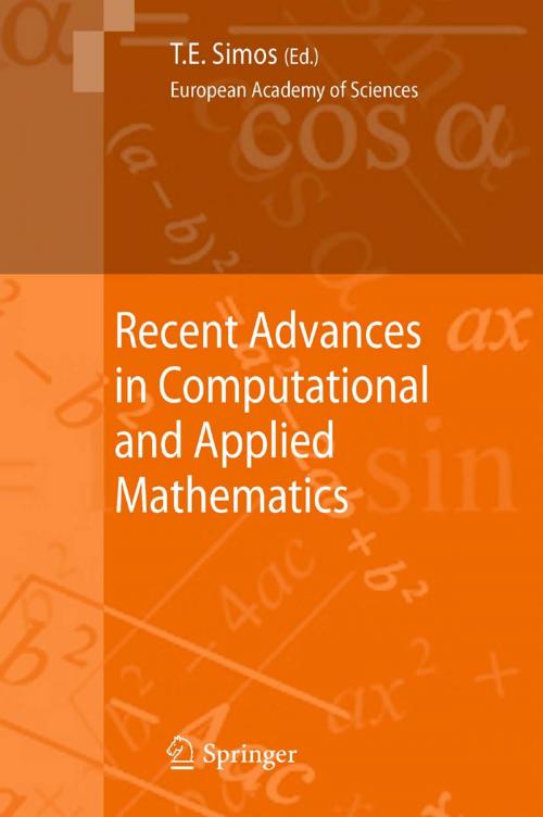 Cover of the book Recent Advances in Computational and Applied Mathematics by , Springer Netherlands