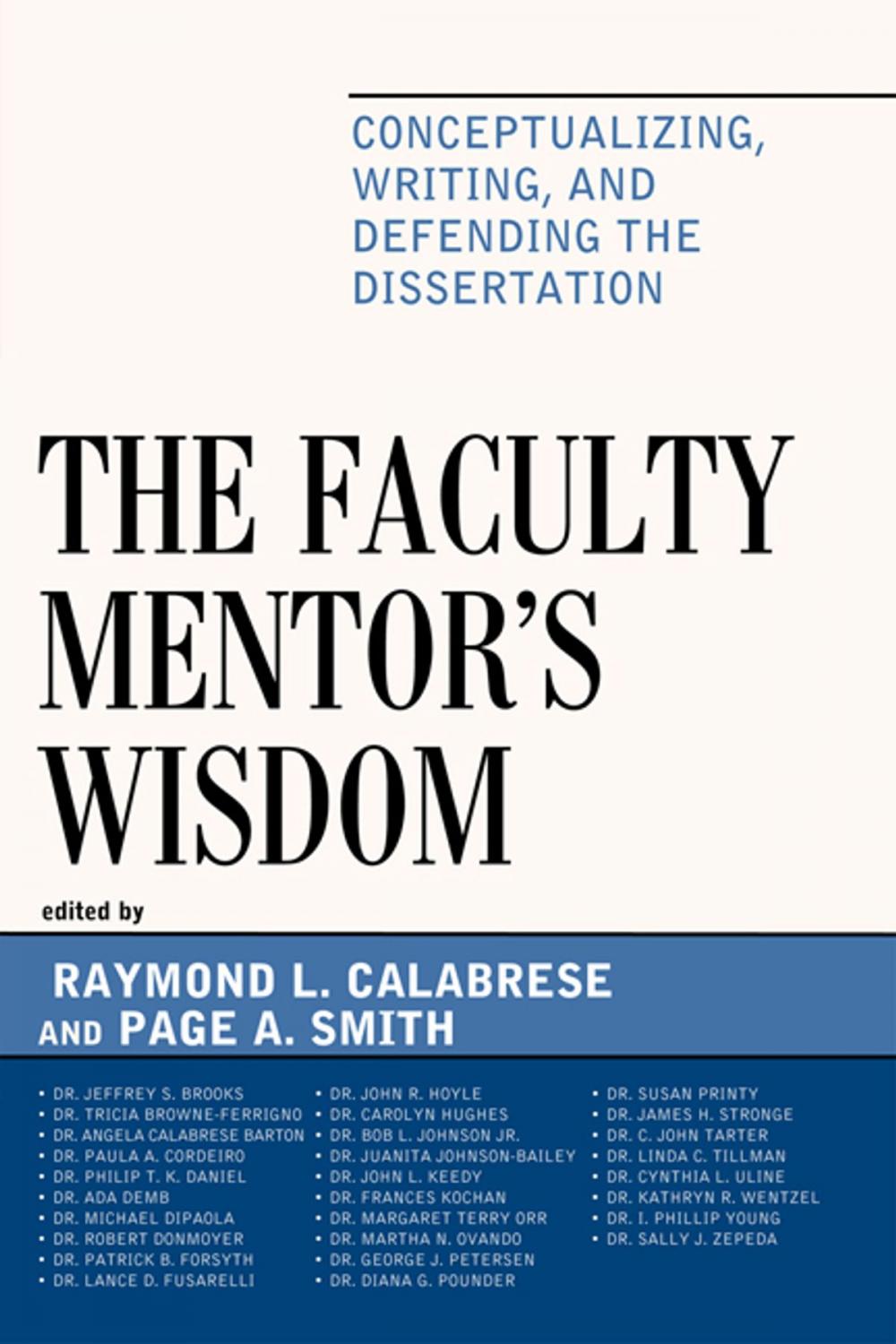 Big bigCover of The Faculty Mentor's Wisdom