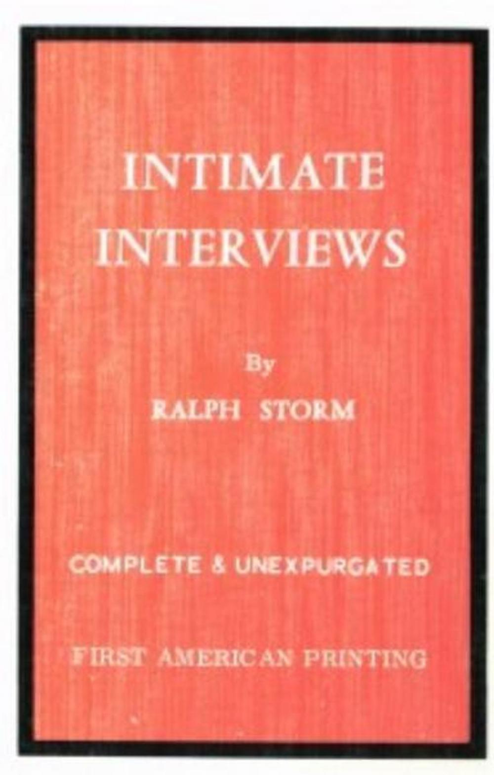 Big bigCover of Intimate Interviews