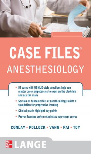 Cover of the book Case Files Anesthesiology by Roger Baron, Jack Sissors