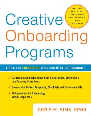 Cover of the book Creative Onboarding Programs: Tools for Energizing Your Orientation Program by David Thomas Roberts