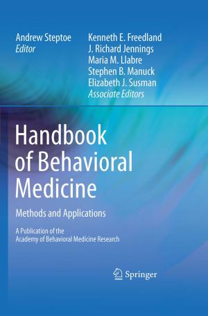 Cover of the book Handbook of Behavioral Medicine by Lawrence E. Larson, Prasad S. Gudem, Mohammad Farazian