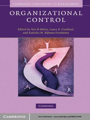 Cover of the book Organizational Control by Barbara Zanchetta