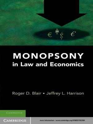 Book cover of Monopsony in Law and Economics