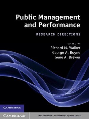 Cover of the book Public Management and Performance by Álvaro Cartea, Sebastian Jaimungal, José Penalva
