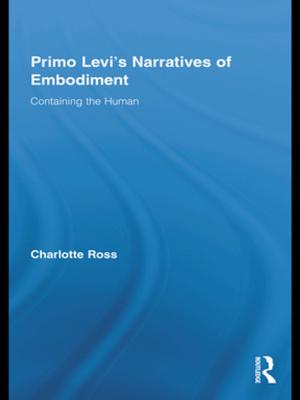 Book cover of Primo Levi's Narratives of Embodiment