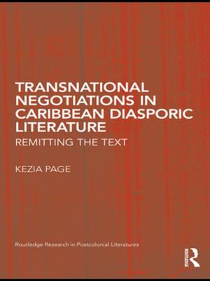 Book cover of Transnational Negotiations in Caribbean Diasporic Literature