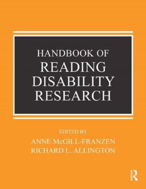 Cover of the book Handbook of Reading Disability Research by Gary Gingras