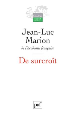 Cover of the book De surcroît by Roland Jaccard