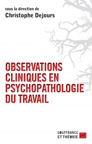 Cover of the book Observations cliniques en psychopathologie du travail by Jan Lichardus, Marion Lichardus-Itten