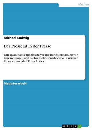 Cover of the book Der Presserat in der Presse by Dirk Diehm
