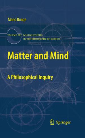 Cover of the book Matter and Mind by Joachim Vogel, Töres Theorell, Stefan Svallfors, Heinz-Herbert Noll, Bernard Christoph