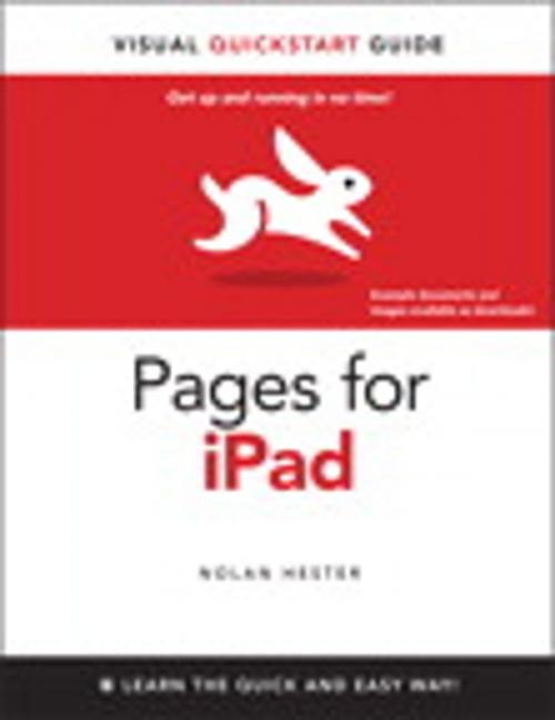 Cover of the book Pages for iPad by Nolan Hester, Pearson Education