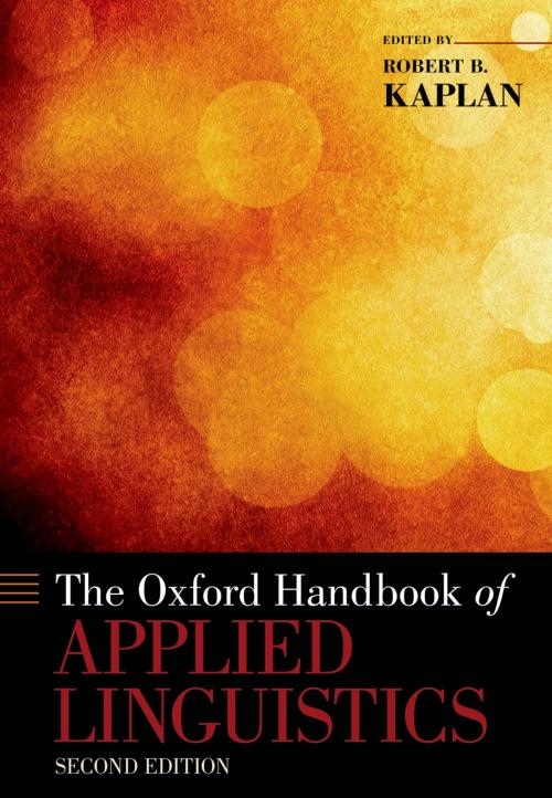 Cover of the book The Oxford Handbook of Applied Linguistics by Robert B. Kaplan, Oxford University Press