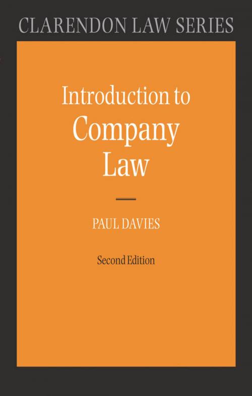 Cover of the book Introduction to Company Law by Paul Davies, OUP Oxford