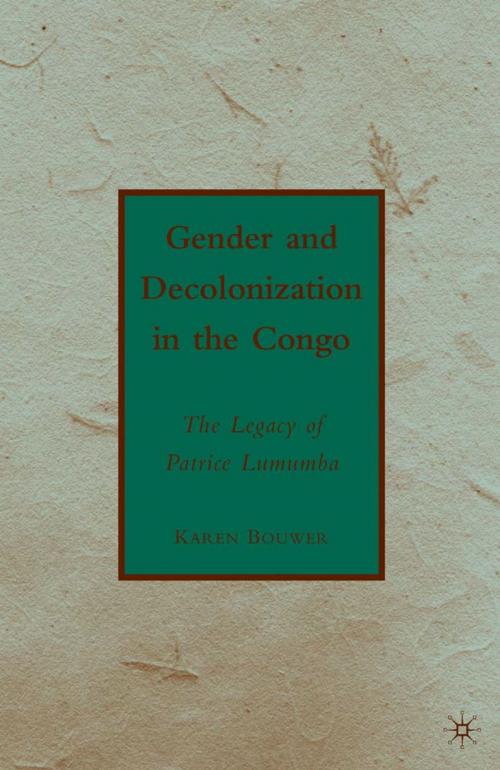 Cover of the book Gender and Decolonization in the Congo by K. Bouwer, Palgrave Macmillan US