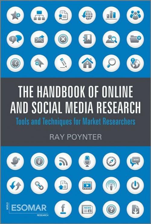 Cover of the book The Handbook of Online and Social Media Research by Ray Poynter, Wiley