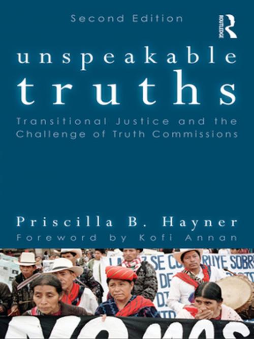 Cover of the book Unspeakable Truths by Priscilla B. Hayner, Taylor and Francis