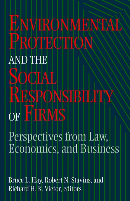 Cover of the book Environmental Protection and the Social Responsibility of Firms by , Taylor and Francis