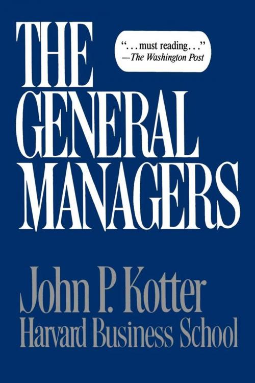 Cover of the book General Managers by John P. Kotter, Free Press