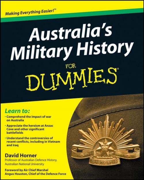 Cover of the book Australia's Military History For Dummies by David Horner, Wiley