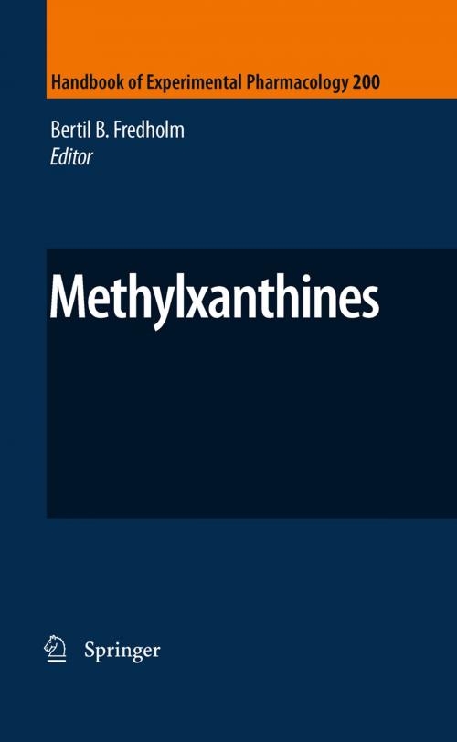 Cover of the book Methylxanthines by Bertil B. Fredholm, Springer Berlin Heidelberg