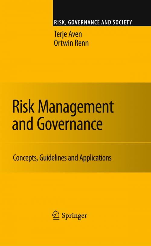 Cover of the book Risk Management and Governance by Terje Aven, Ortwin Renn, Springer Berlin Heidelberg