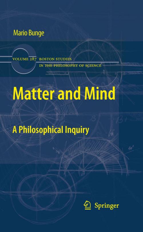 Cover of the book Matter and Mind by Mario Bunge, Springer Netherlands