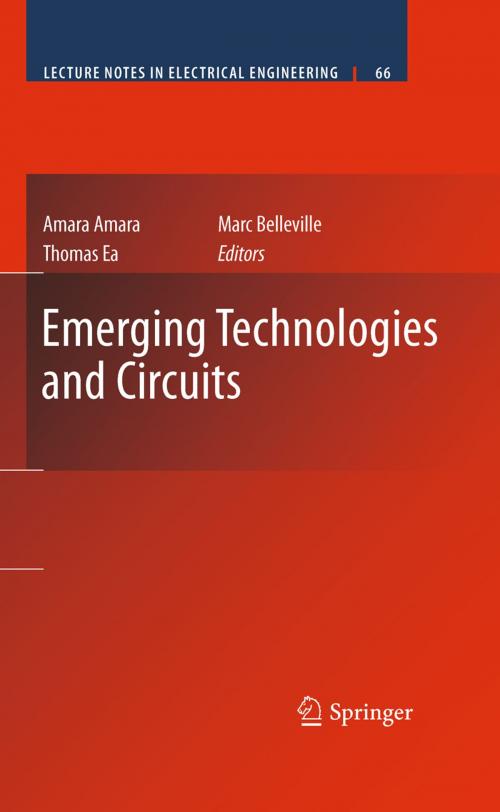 Cover of the book Emerging Technologies and Circuits by , Springer Netherlands