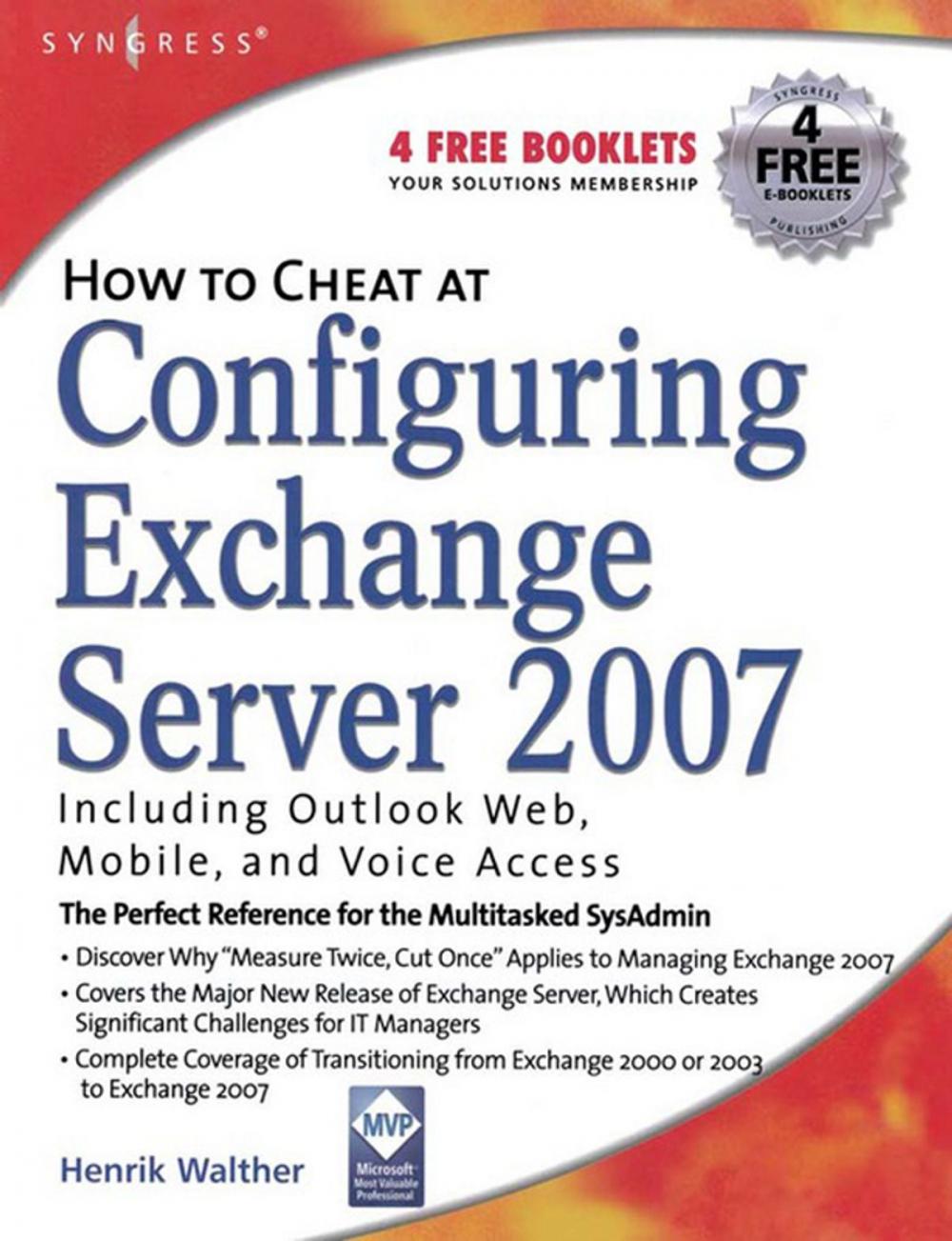 Big bigCover of How to Cheat at Configuring Exchange Server 2007